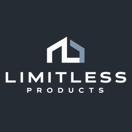 Limitless Products logo on a black background